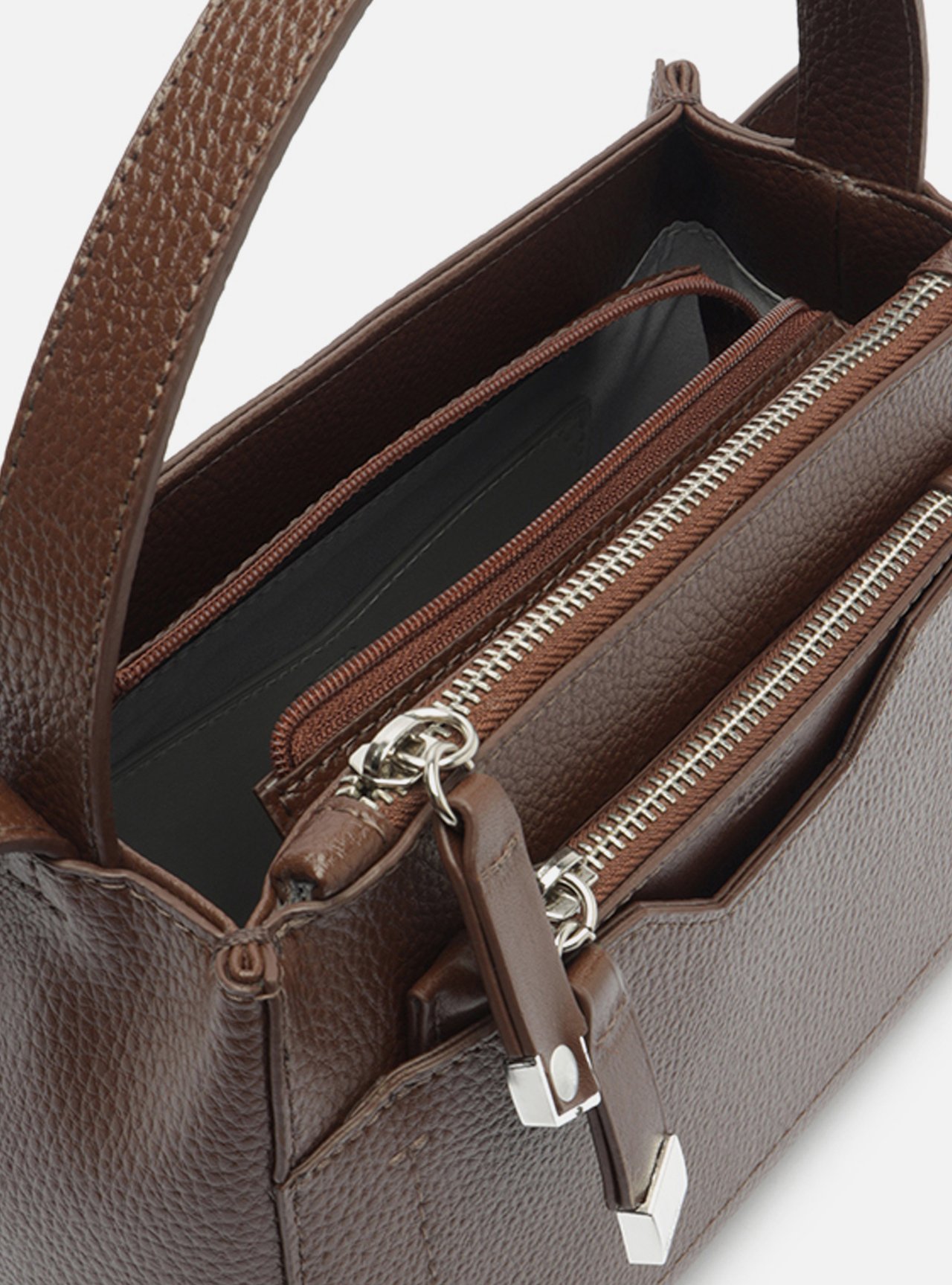 Bolsa Tote Marrom Escura Emilly Média — foto 4