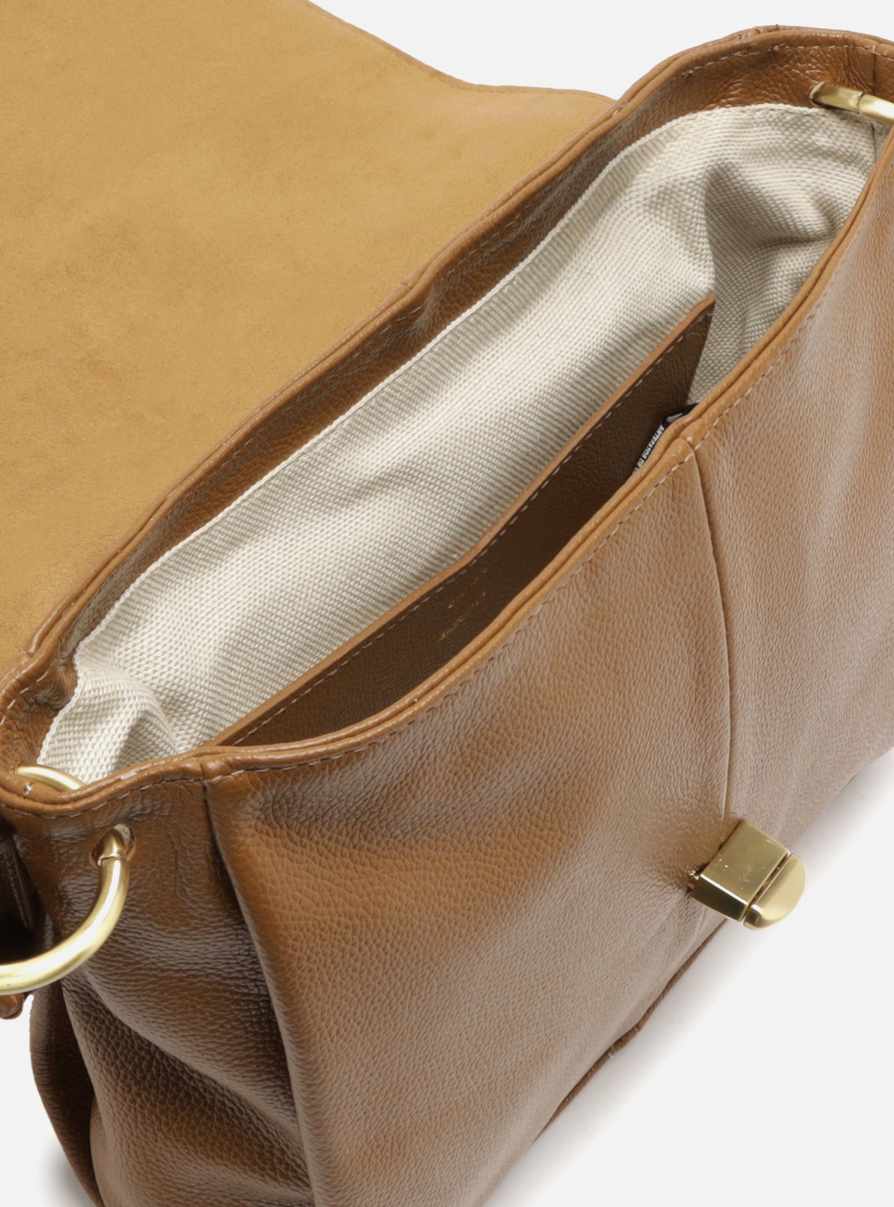 Bolsa Tiracolo Preta Couro Pequena Alça Trançada — foto 4