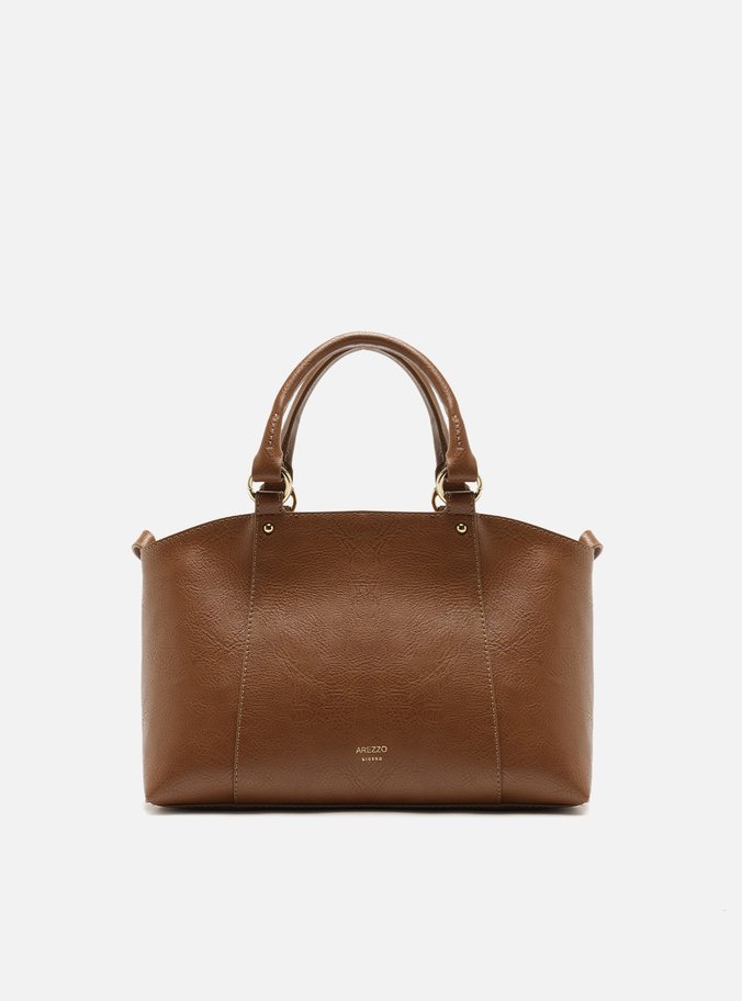 Bolsa Tote Marrom Média Metais