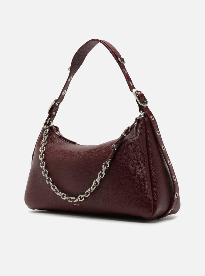 Bolsa Tiracolo Vermelha Couro Grande Bag Charm