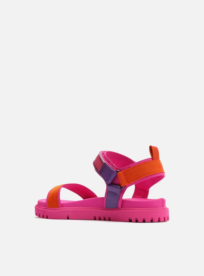Papete Infantil Rosa Tratorada Tiras Coloridas Bambini