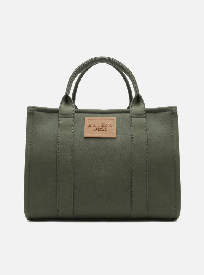 Bolsa Tote Lona Verde Militar Brizza