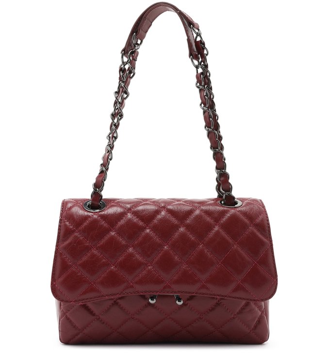 Bolsa Tiracolo Vermelha Couro Mia Média
