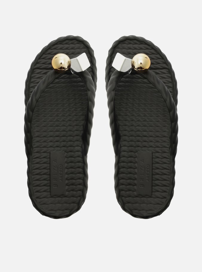 Chinelo de Dedo Preto Marrocos Brizza