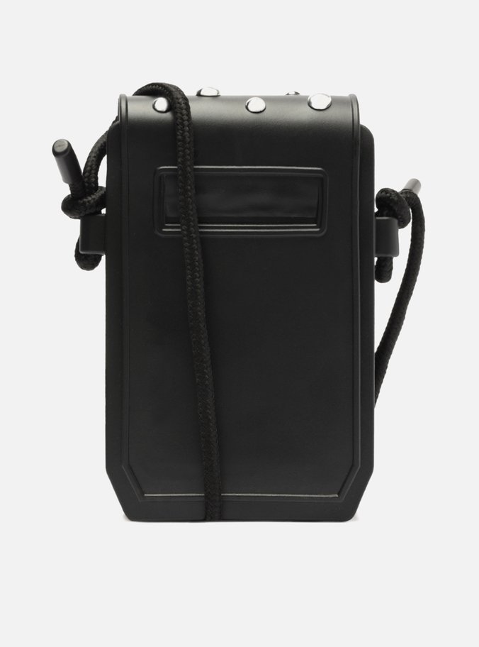 Bolsa Tiracolo Preta Aplicações Pequena Brizza