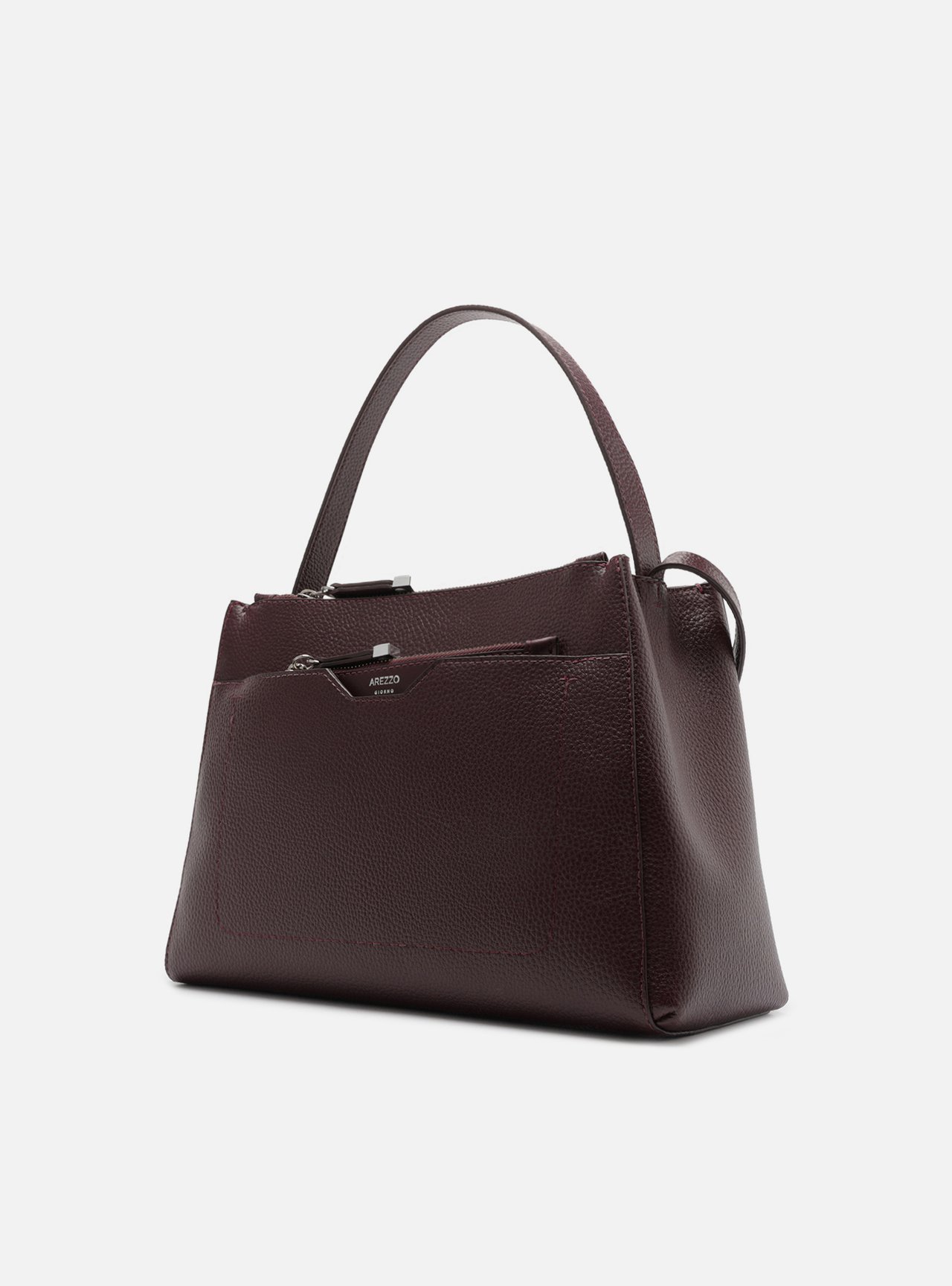 Bolsa Tote Vermelha Grande Metais — foto 2