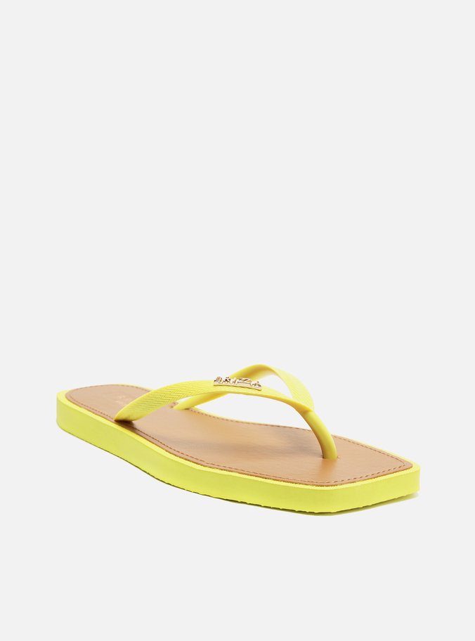 Chinelo de Dedo Amarelo Recouro Square Brizza