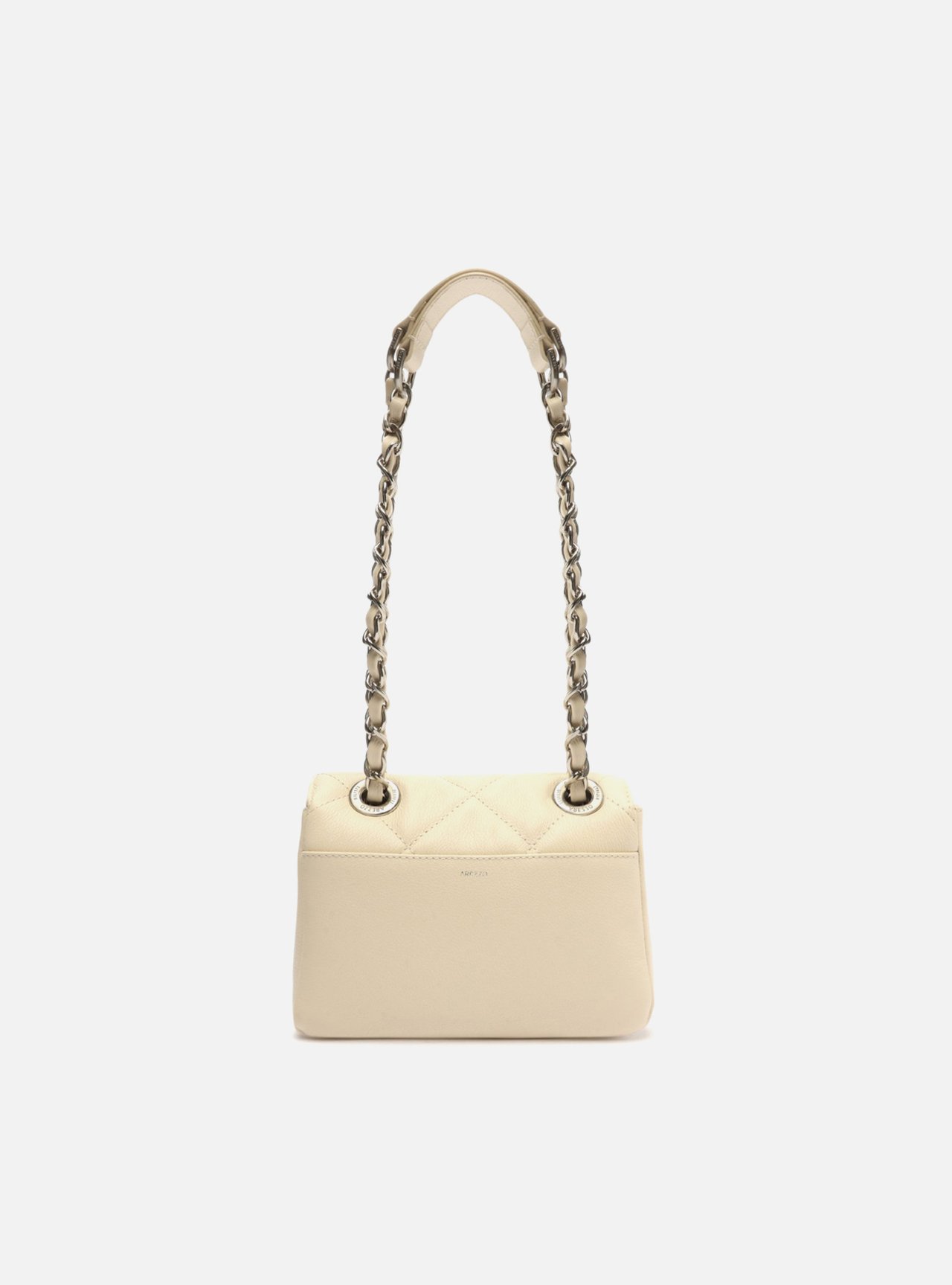 Bolsa Tiracolo Off-White Couro Mizz Pequena — foto 3