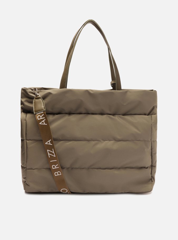 Bolsa Shopping Verde Nylon Gigi Grande