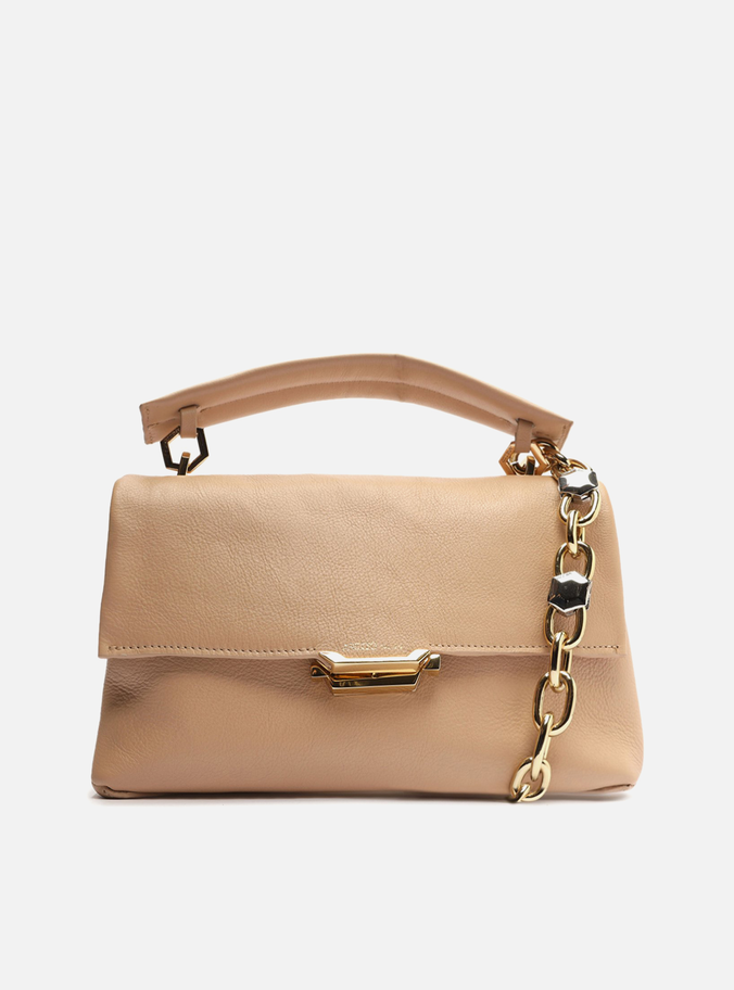 Bolsa Tiracolo Bege Couro Ágatha Grande
