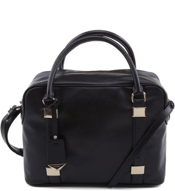 Bolsa Bowling Couro Preta
