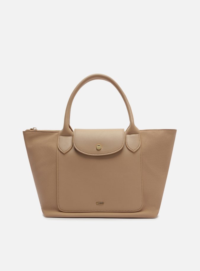 Bolsa Tote Bege Grande Bolso Frontal