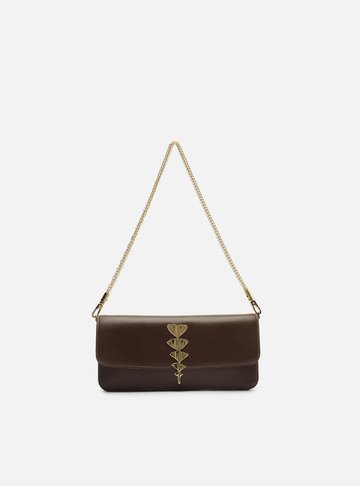Bolsa Shoulder Marrom Couro Pequena Lenny Niemeyer