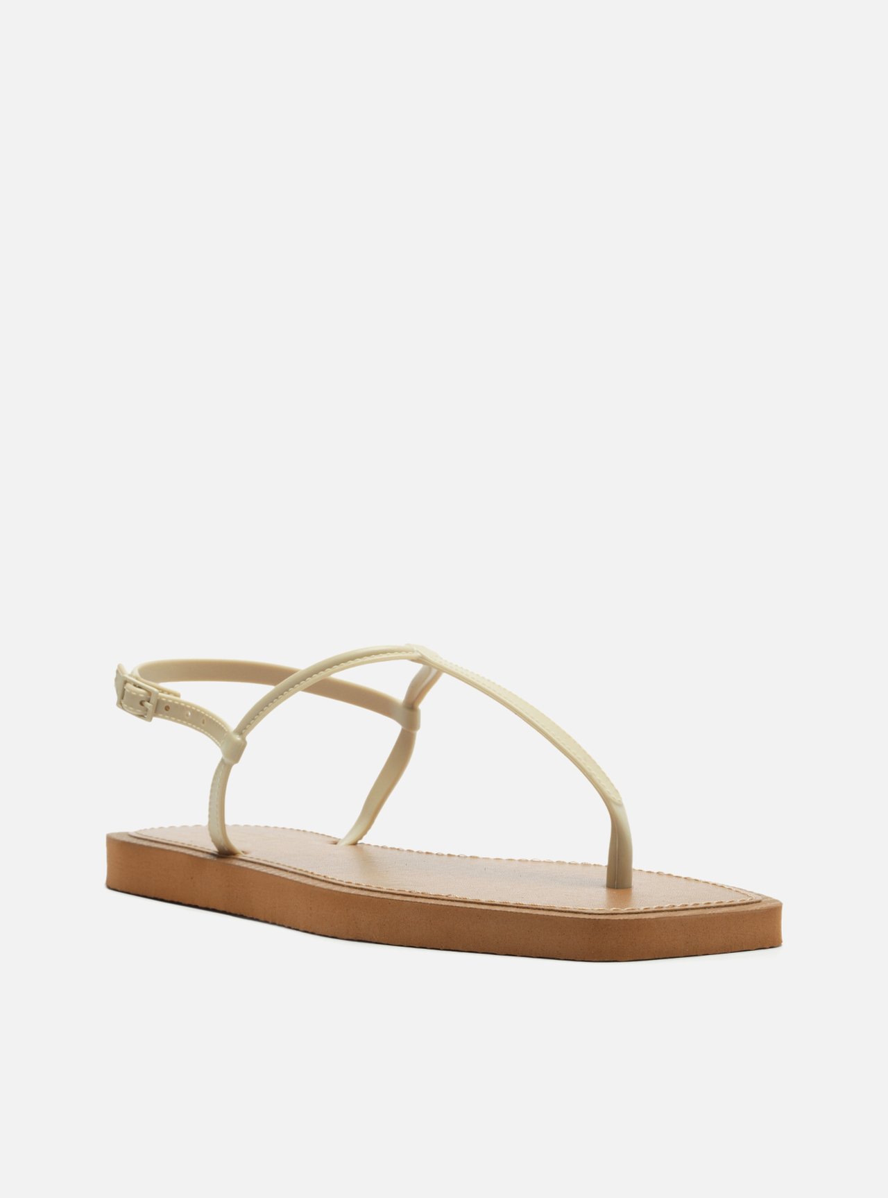 Sandália Rasteira Off-White Slim Square Recouro — foto 2
