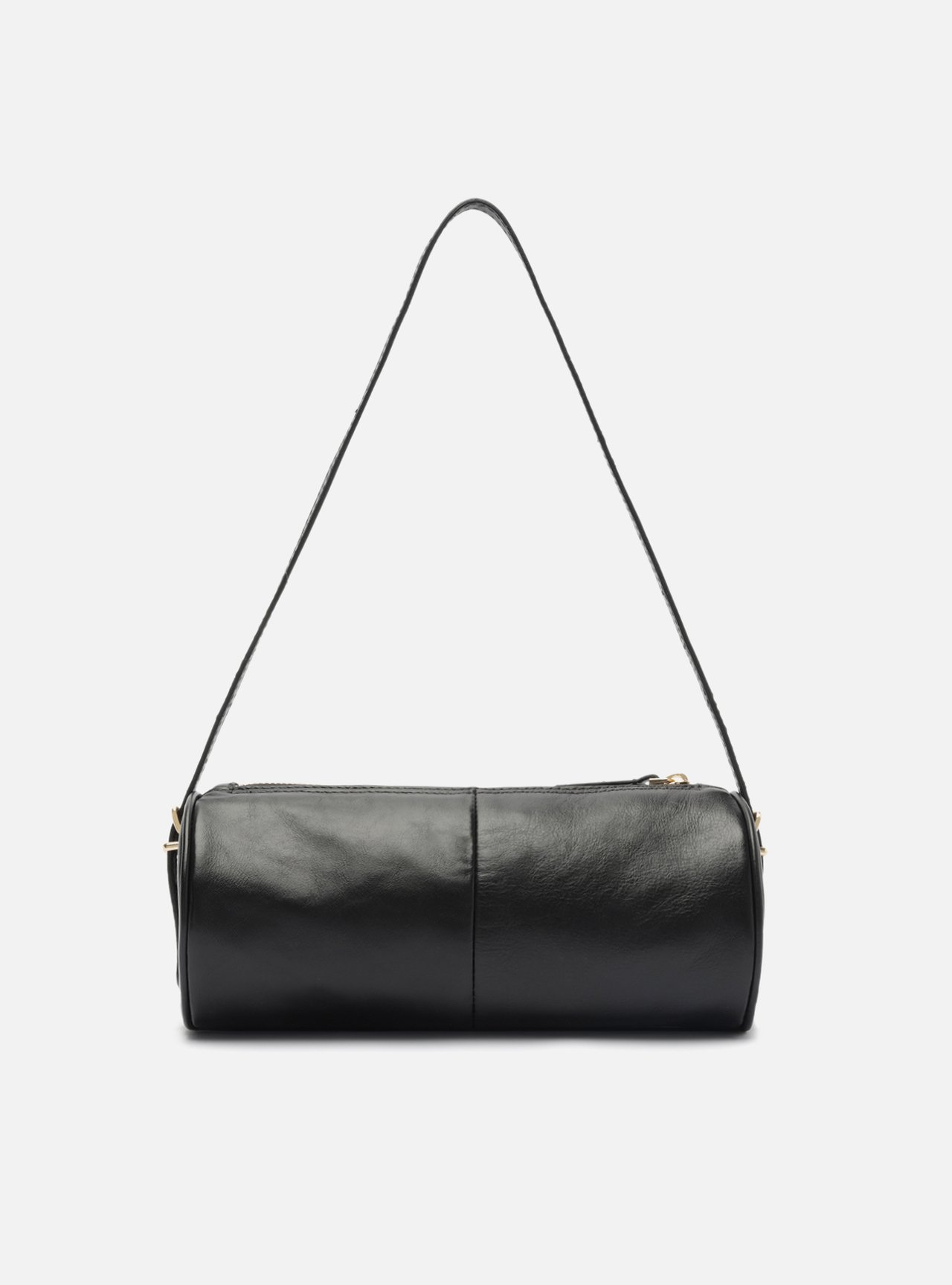 Bolsa Shoulder Preta Couro Media — foto 3