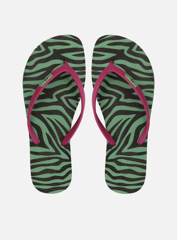 Chinelo de Dedo Multicolorido Estampa Brizza