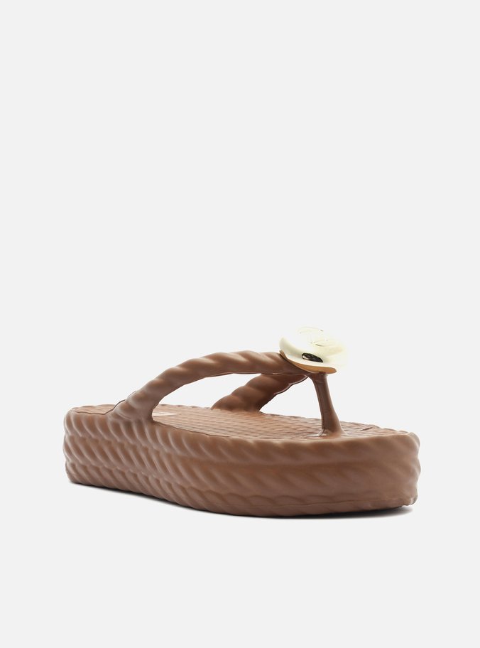 Sandália Marrom Flatform Marrocos Mid