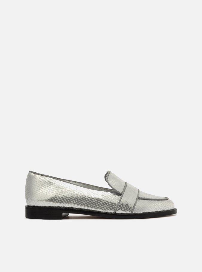 Mocassim Prata Snake Uptown
