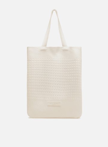 Bolsa Shopping Branca Crochê Grande Marina