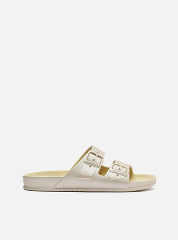 Slide Dourado Metal Tiras Lua Brizza
