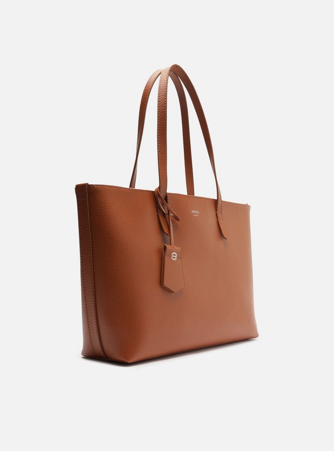 Bolsa Shopping Marrom Manu Grande