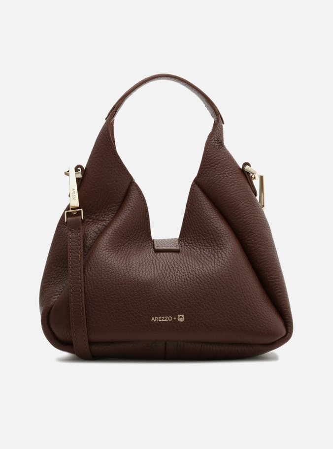Bolsa Tiracolo Marrom Couro Kopenhagen Média | Arezzo