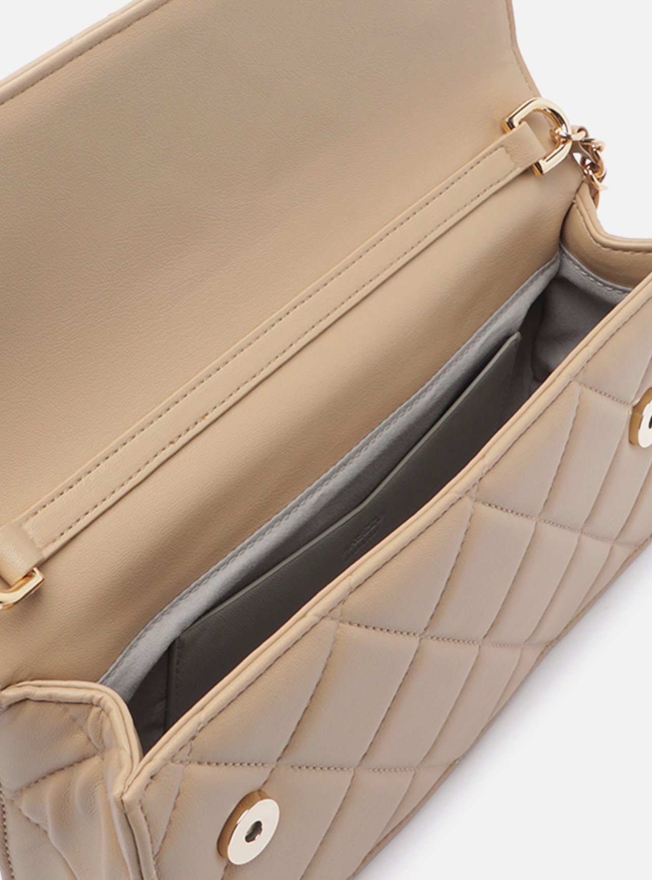 Bolsa Tiracolo Nude Média Matelassê Corrente — foto 4