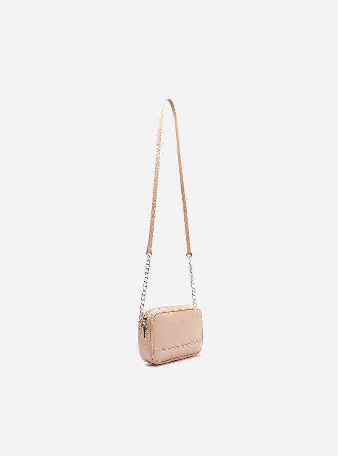 Bolsa Tiracolo Bege Pequena Corrente Basic