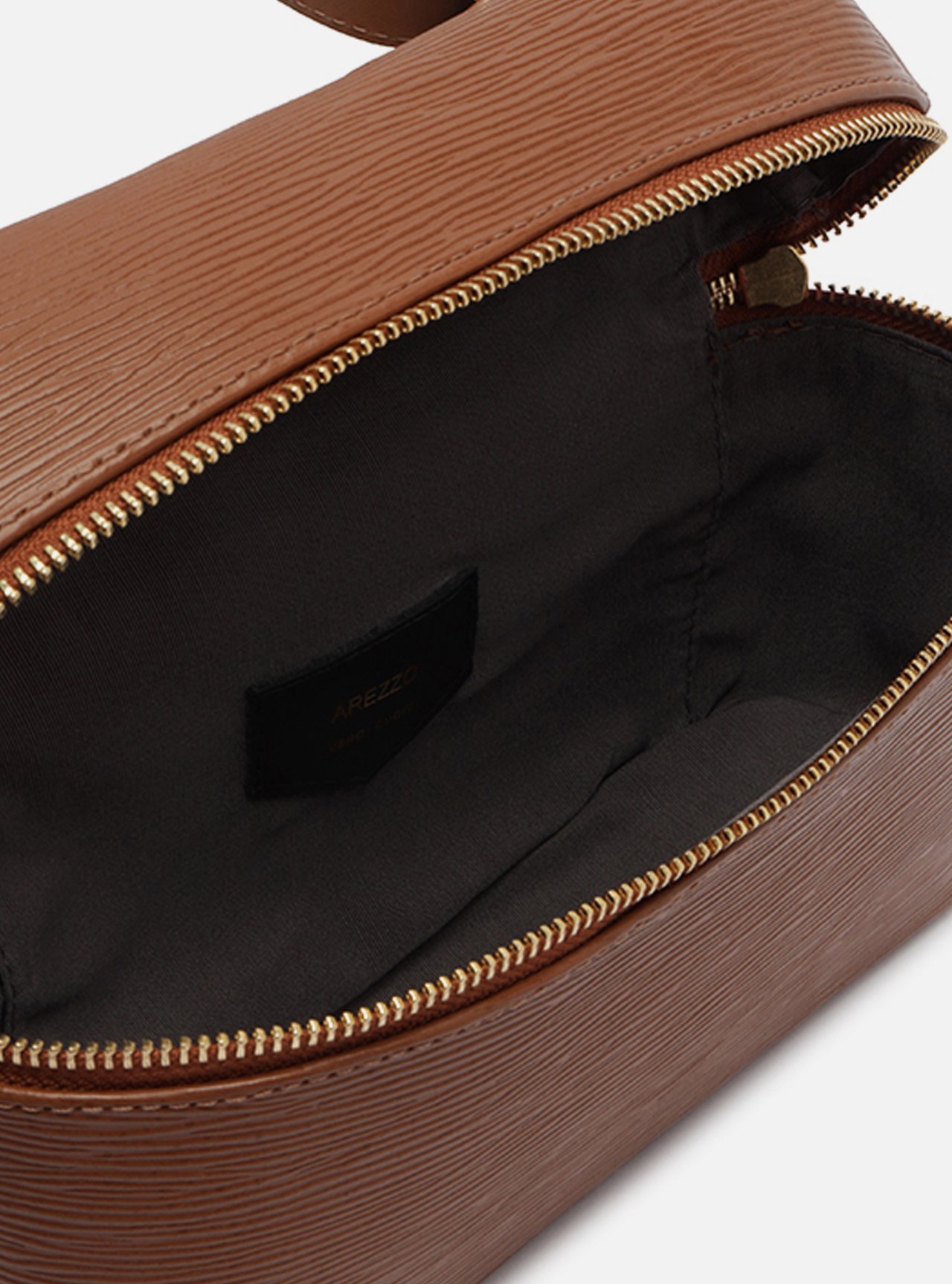 Bolsa Tiracolo Marrom Couro Média — foto 4