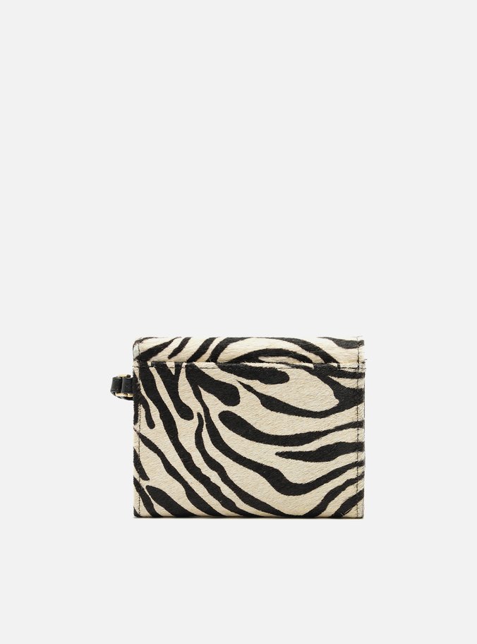 Carteira Animal Print Pequena Logo Alça