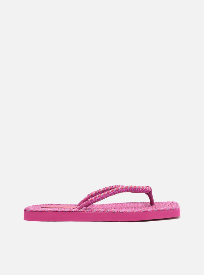 Chinelo de Dedo Roxo Square Crochê Brizza Brizza Triya