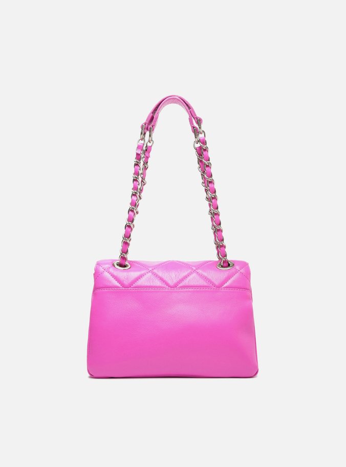 Bolsa Tiracolo Rosa Pink Couro Mizz Média