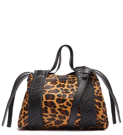 [PRÉ VENDA] Bolsa Tote Animal Print Pelo Lizza Média