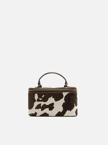 Arezzo — Bolsa Tiracolo Animal Print Couro Pequena Croco Corrente