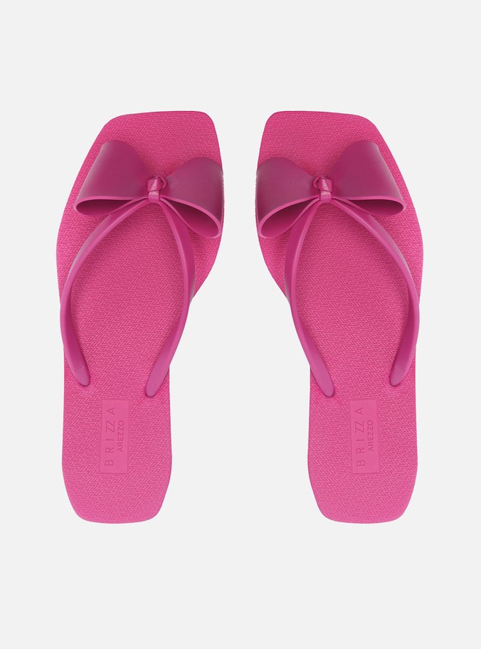 Chinelo de Dedo Rosa Square Minnie