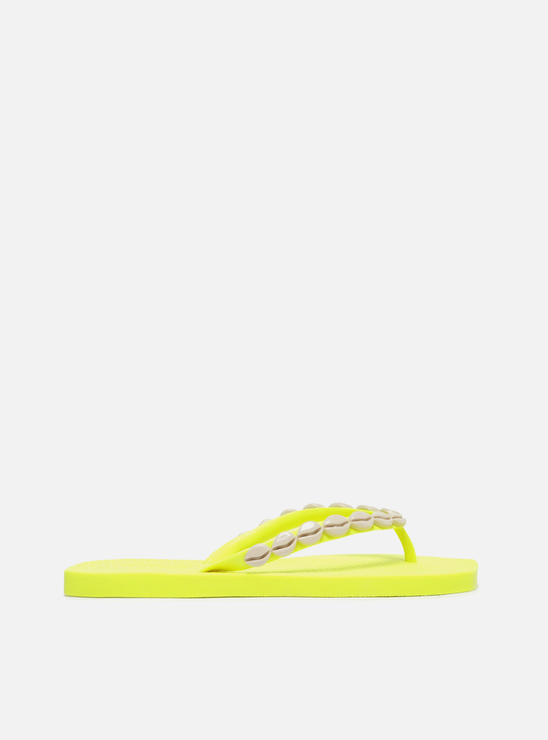 Chinelo Bico Quadrado Amarelo Búzios Brizza Fun