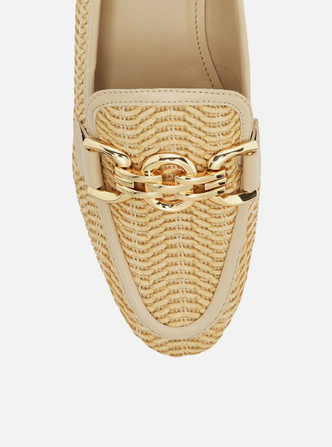 Mocassim Nude Tramado Metal Elos