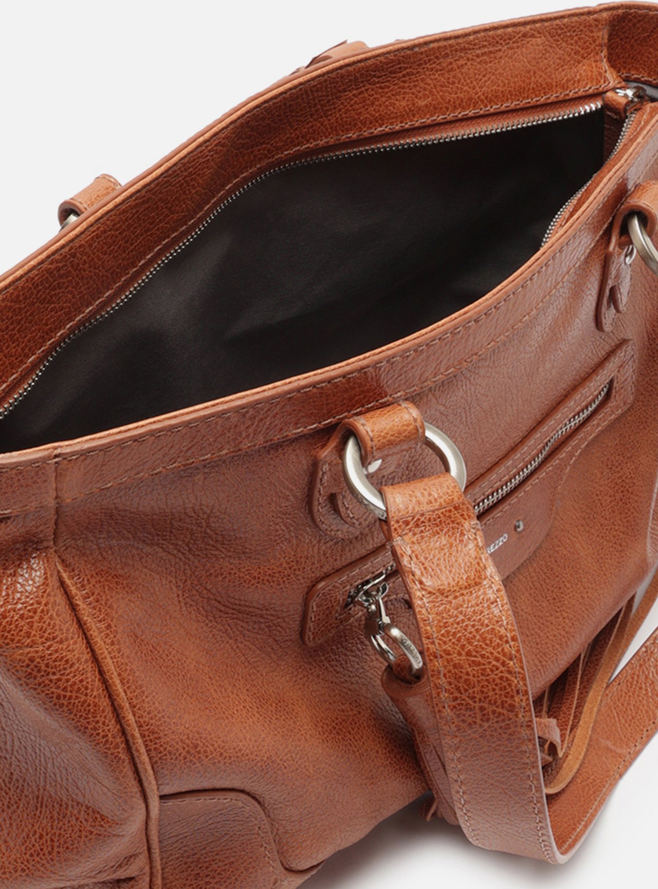 Bolsa Shopping Marrom Couro Grande Barbicacho — foto 4