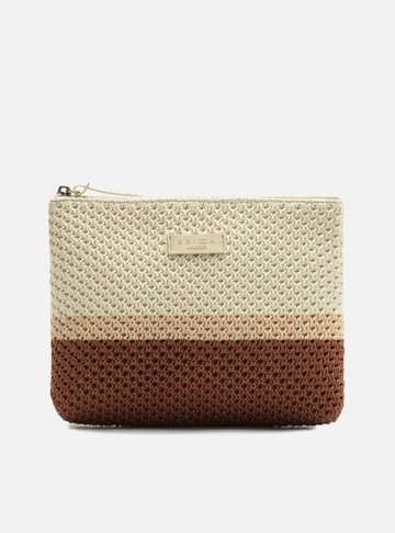 Arezzo — Necessaire Branco Knit Brizza