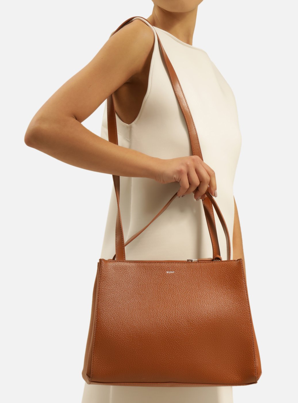 Bolsa Tote Marrom Emilly Grande Pouch — foto 5