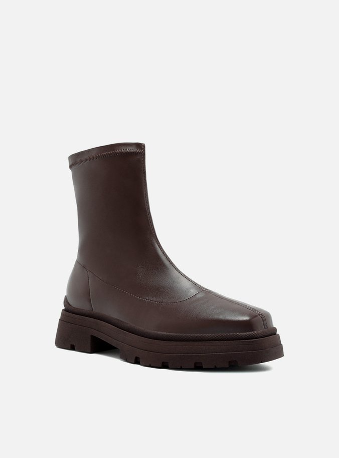 Bota Marrom Salto Tratorado