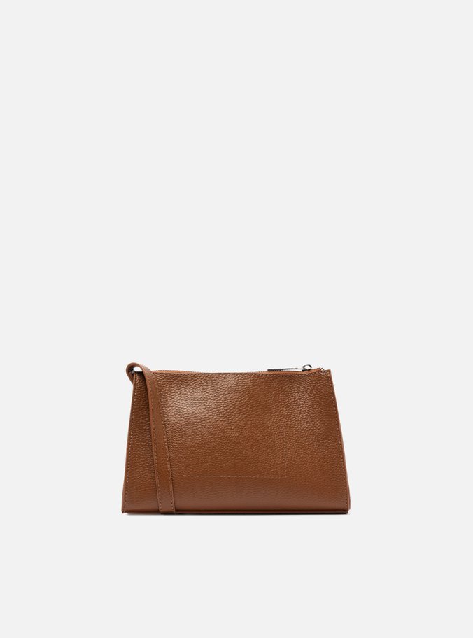 Bolsa Tiracolo Marrom Textura Pequena