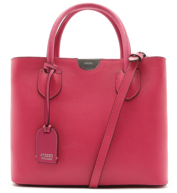 Bolsa Tote Couro Delicata Grande Pink Absolut