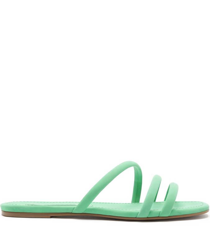 Chinelo Nobuck Tiras Bombadas Alecrim