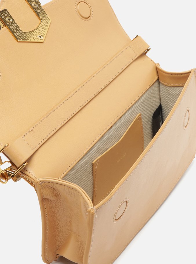 Bolsa Tiracolo Nude Couro A001 Média