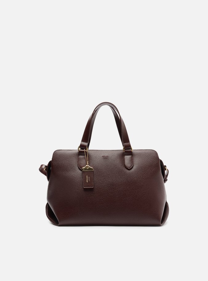 Bolsa Tote Marrom Média Tag Básica