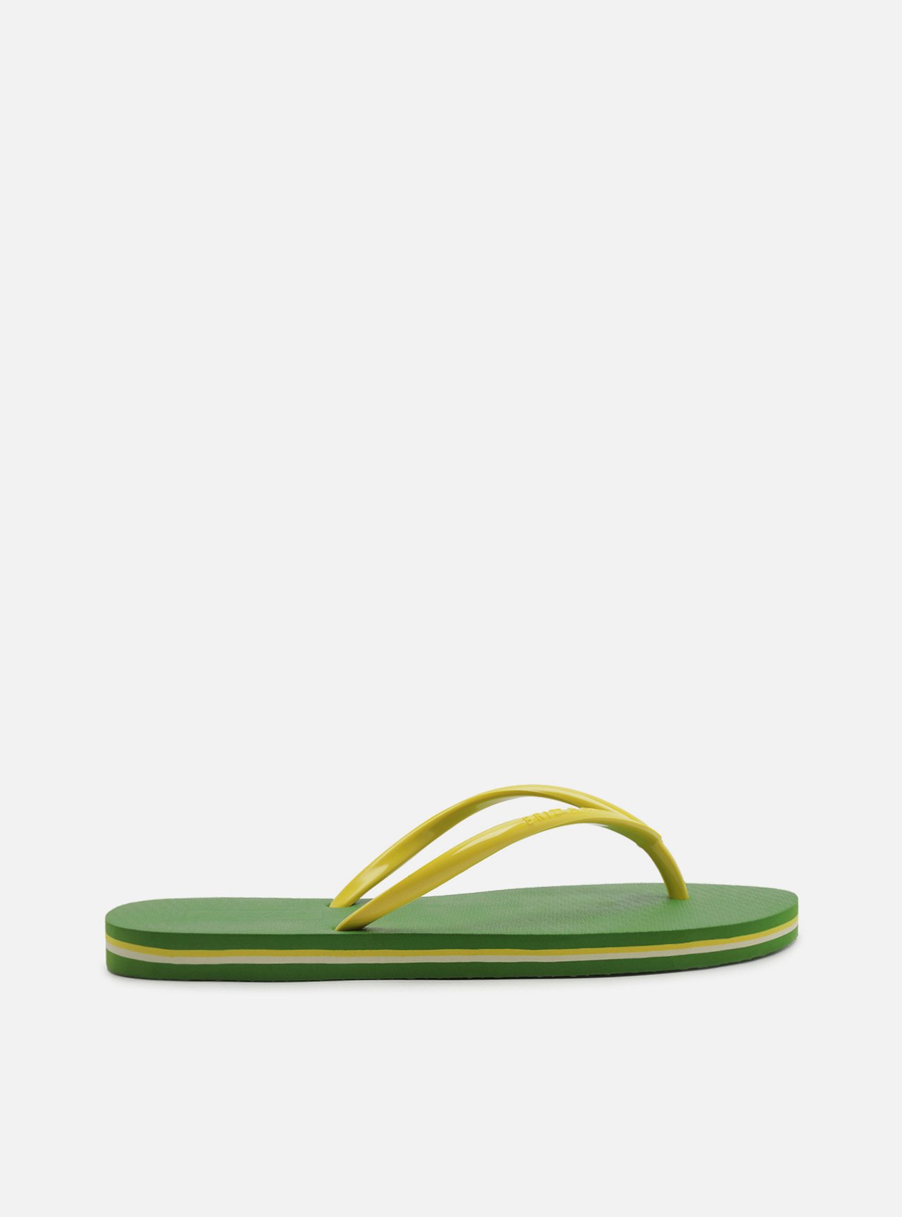 Chinelo de Dedo Amarelo Plataforma Tiras Brizza — foto 3