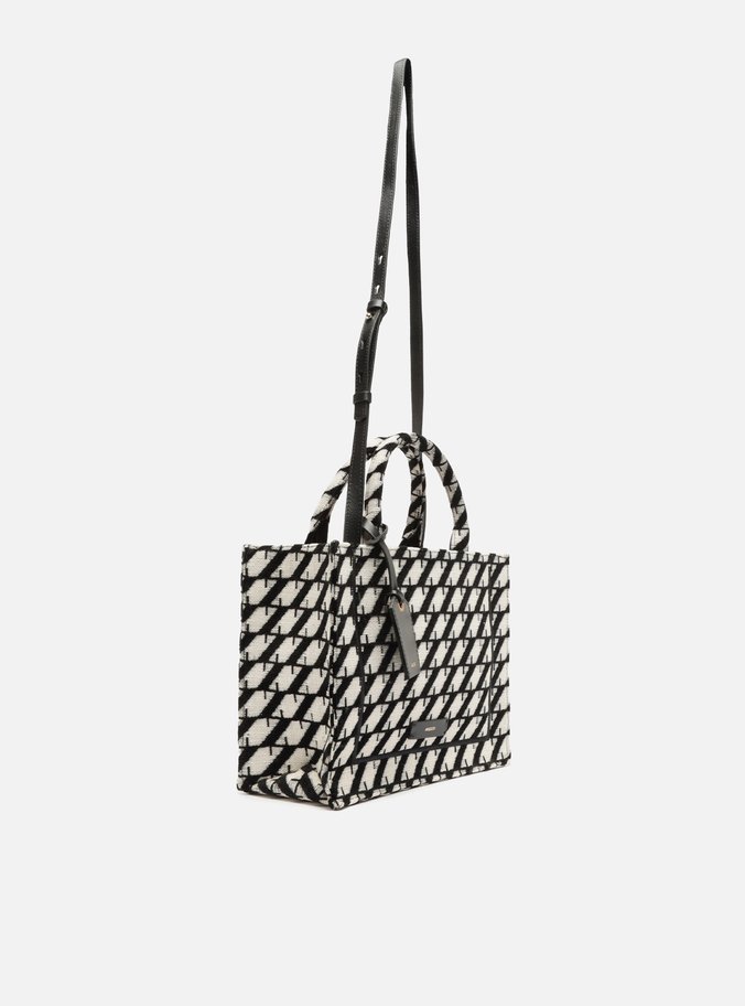 Bolsa Shopping Preta Grande ZZ Graphic