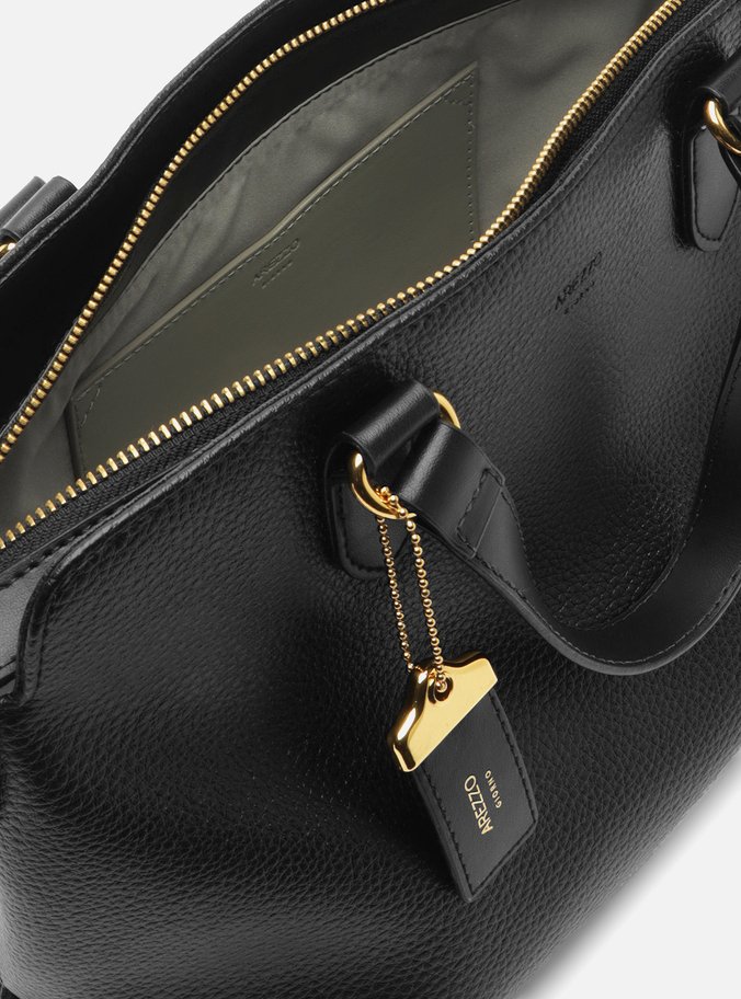 Bolsa Tote Preta Média Tag Básica