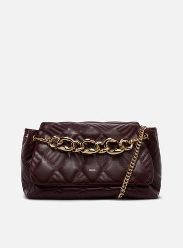 Bolsa Tiracolo Vermelha Couro Matelassê Grande